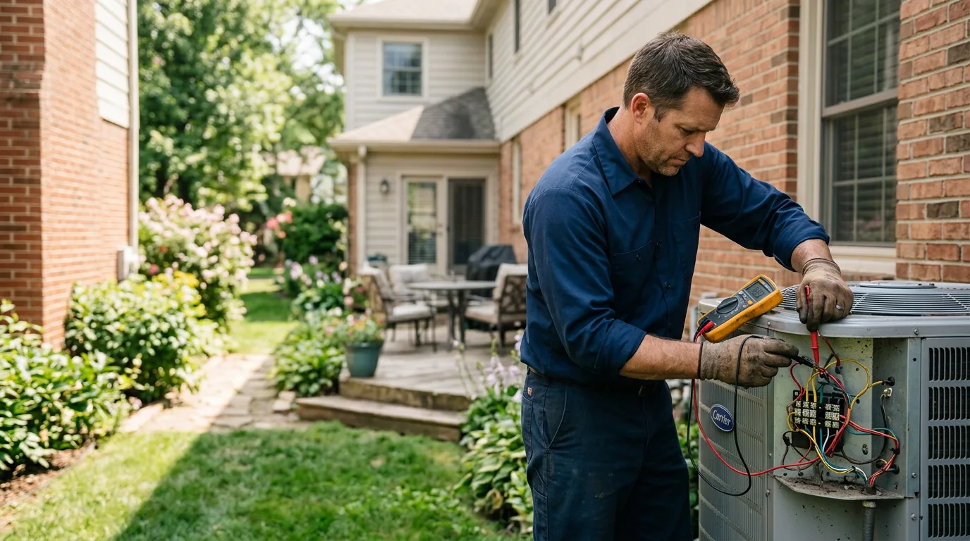 HVAC technician working near Kiowa, OK